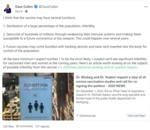 DAVE_CULLEN_VACCINE